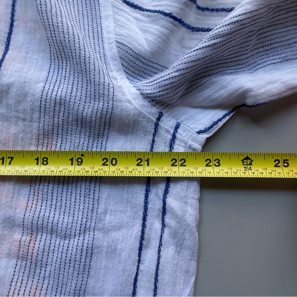 Sundry Destinations Stripe Shirt Dress Cotton Travel Print Size 4 / Small - Picture 6 of 11